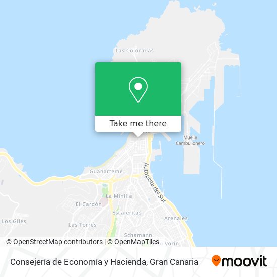 Consejería de Economía y Hacienda map