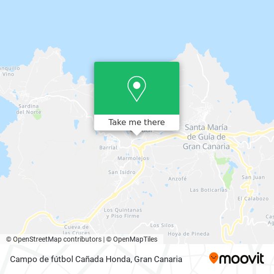 Campo de fútbol Cañada Honda map