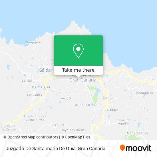 Juzgado De Santa maria De Guía map