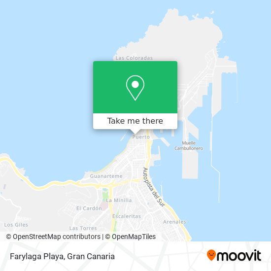 Farylaga Playa map