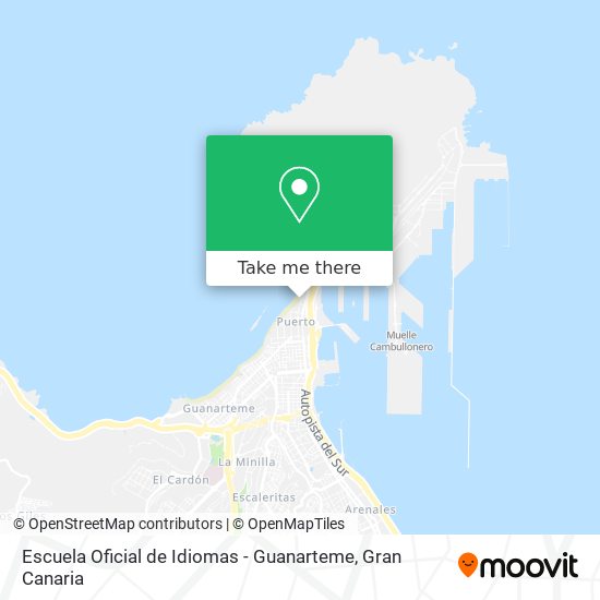 Escuela Oficial de Idiomas - Guanarteme map