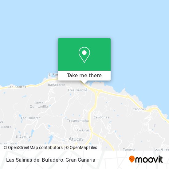 mapa Las Salinas del Bufadero