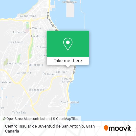Centro Insular de Juventud de San Antonio map