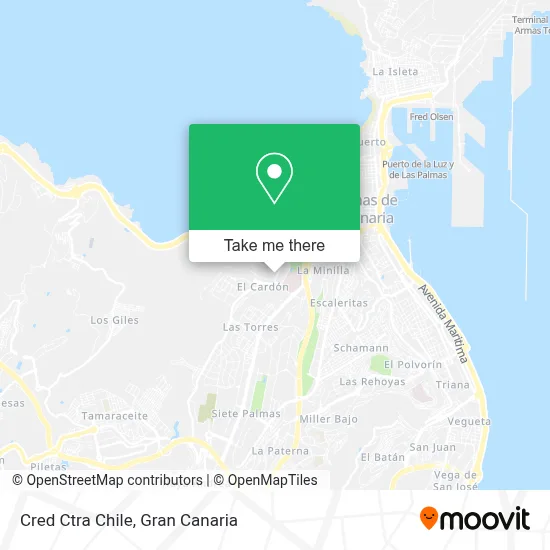 Cred Ctra Chile map