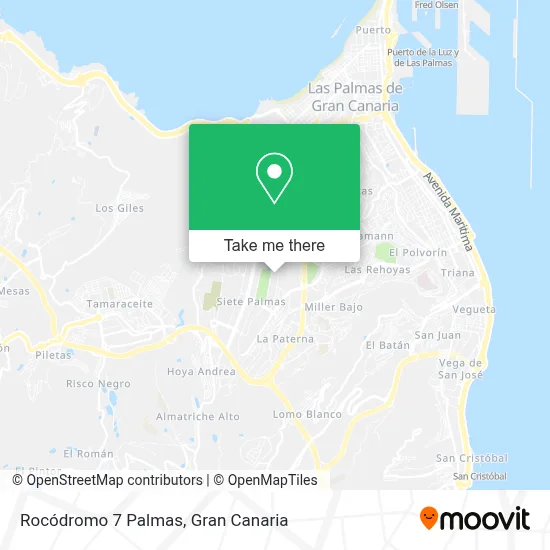 Rocódromo 7 Palmas map