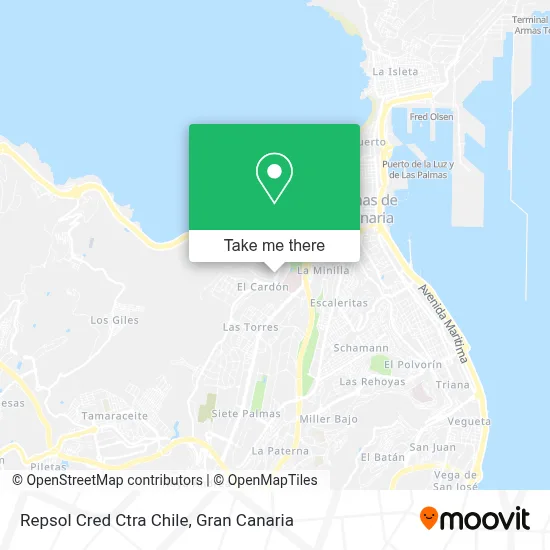 Repsol Cred Ctra Chile map