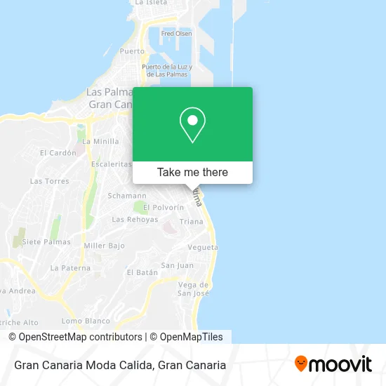 Gran Canaria Moda Calida map