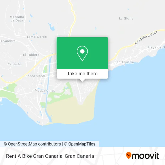 Rent A Bike Gran Canaria map
