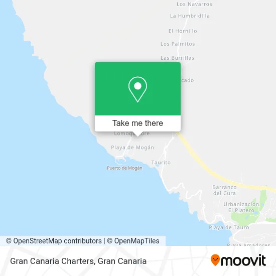 Gran Canaria Charters map