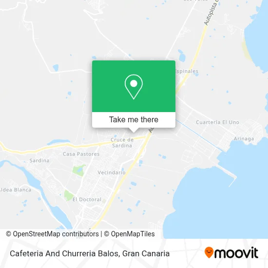 Cafeteria And Churreria Balos map