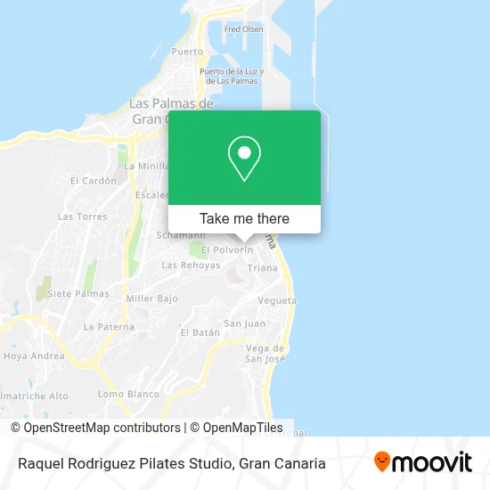 Raquel Rodriguez Pilates Studio map