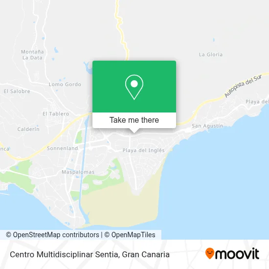 Centro Multidisciplinar Sentia map