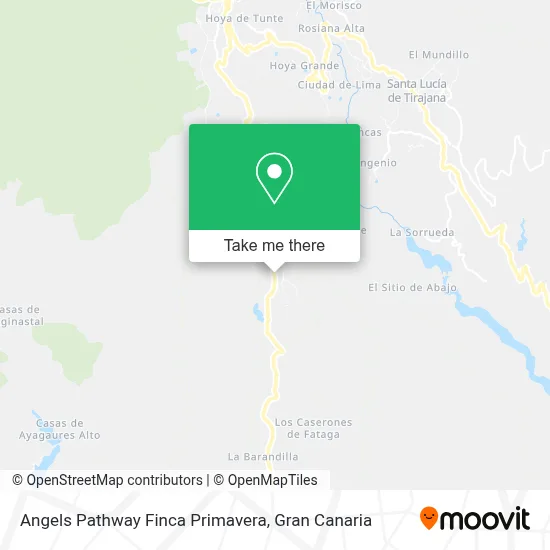 Angels Pathway Finca Primavera map