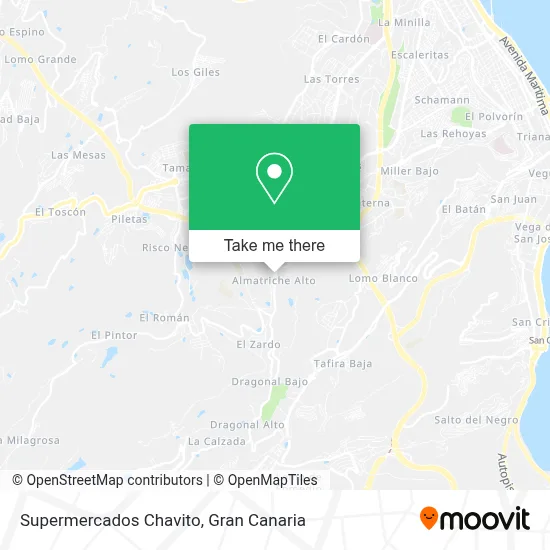 Supermercados Chavito map