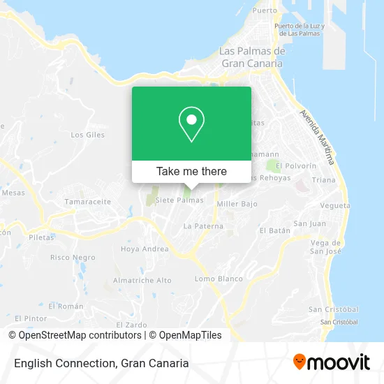 English Connection map