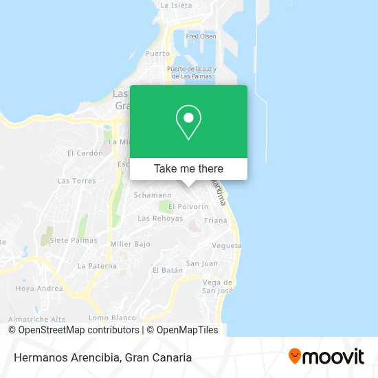 Hermanos Arencibia map