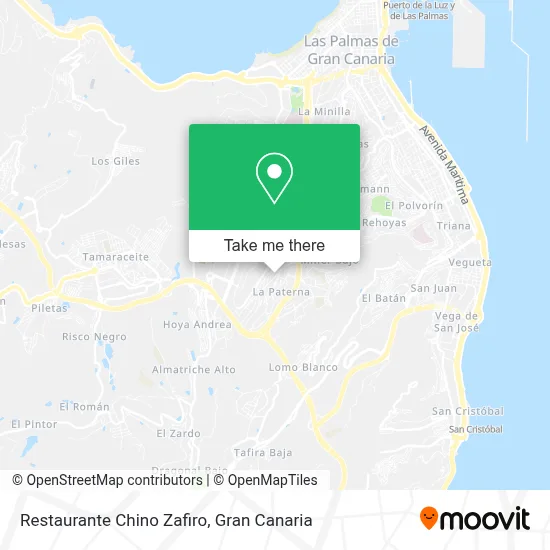 Restaurante Chino Zafiro map