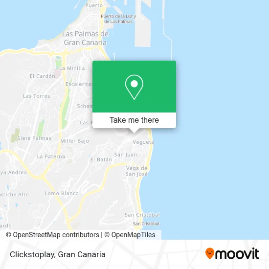 Clickstoplay map