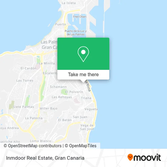 Inmdoor Real Estate map