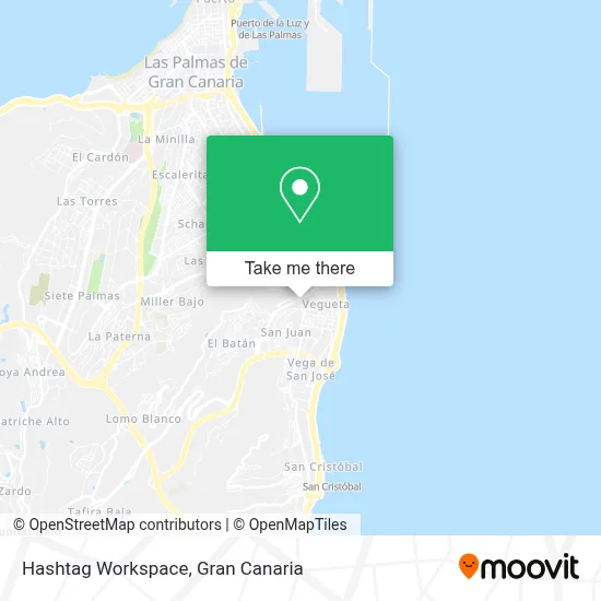Hashtag Workspace map