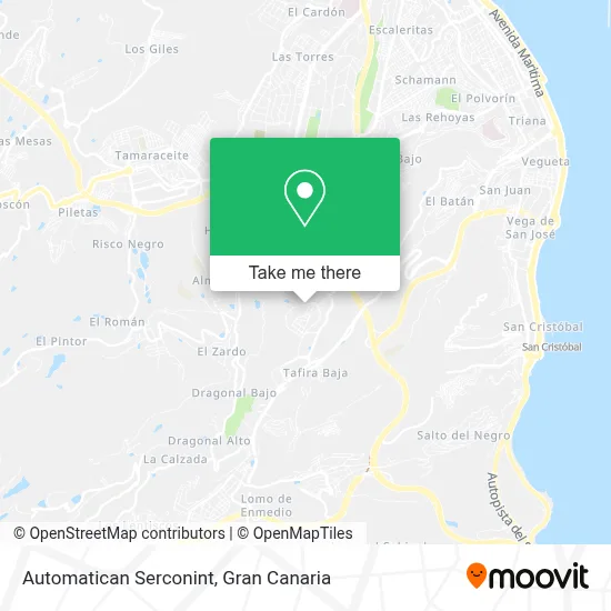 Automatican Serconint map
