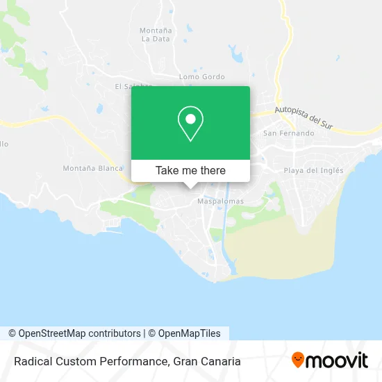 Radical Custom Performance map