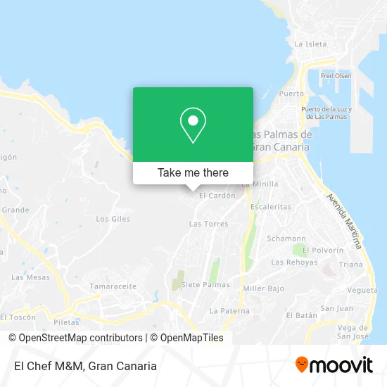 El Chef M&M map