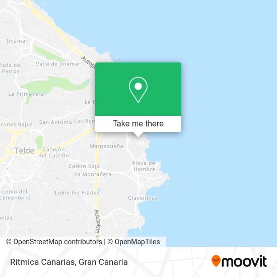 Rítmica Canarias map