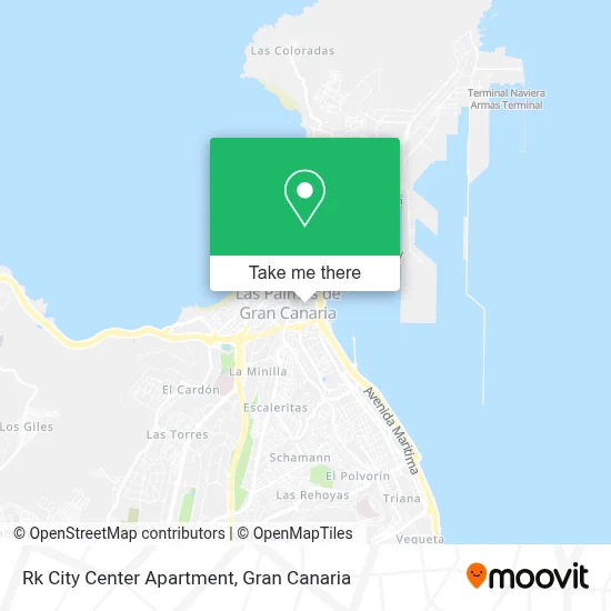Rk City Center Apartment map