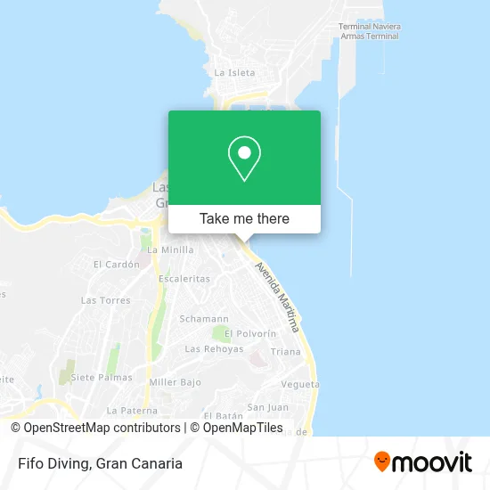 Fifo Diving map