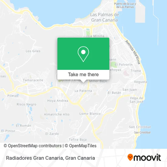 Radiadores Gran Canaria map
