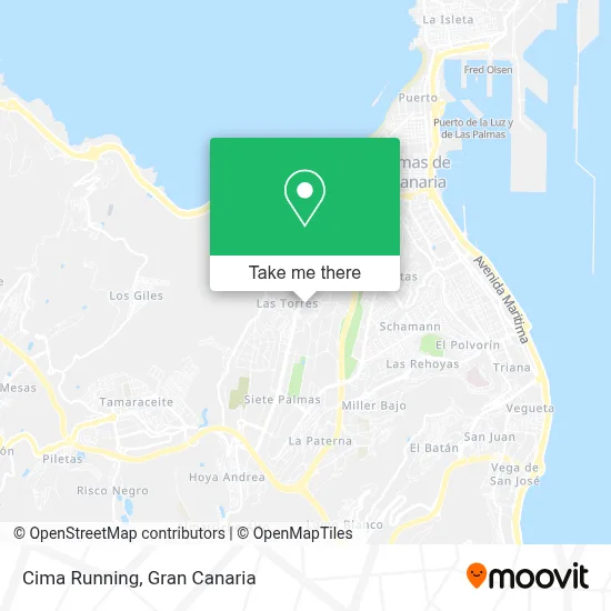 Cima Running map