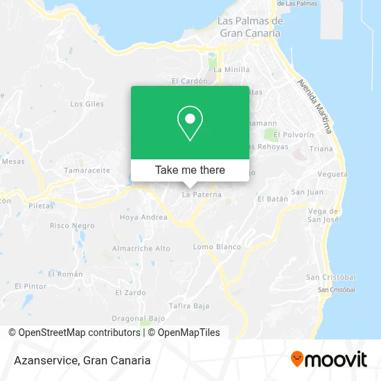 Azanservice map