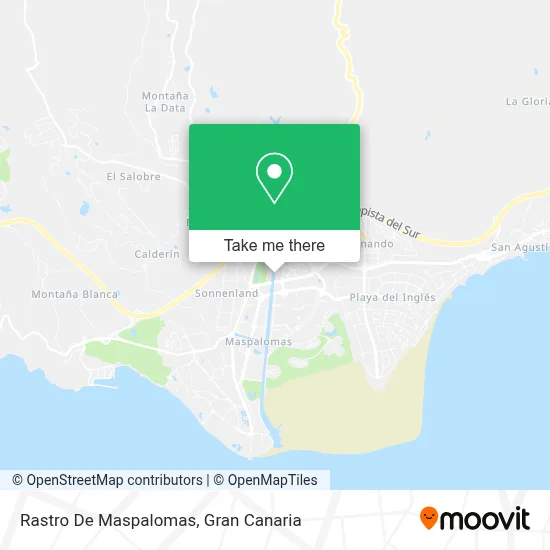 Rastro De Maspalomas map