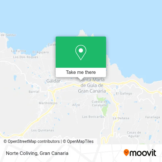Norte Coliving map