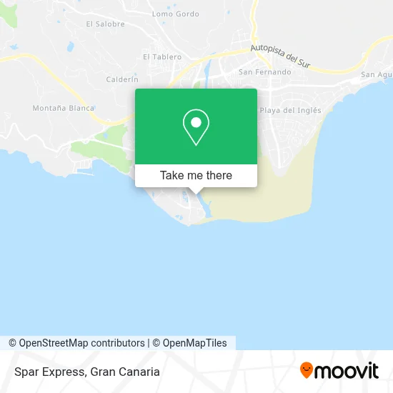 Spar Express map