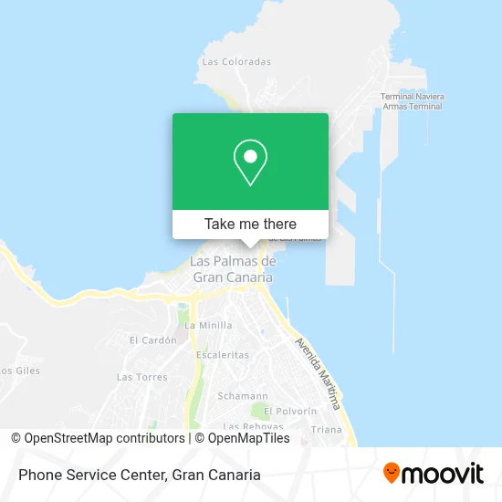 Phone Service Center map