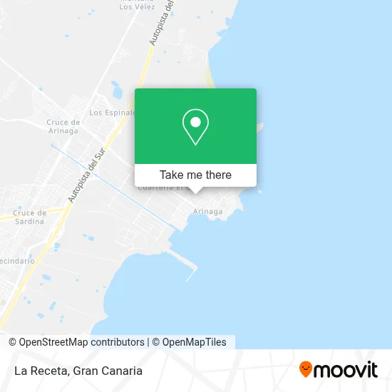 La Receta map