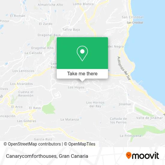Canarycomforthouses map