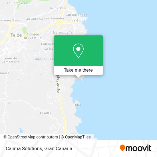 Calima Solutions map