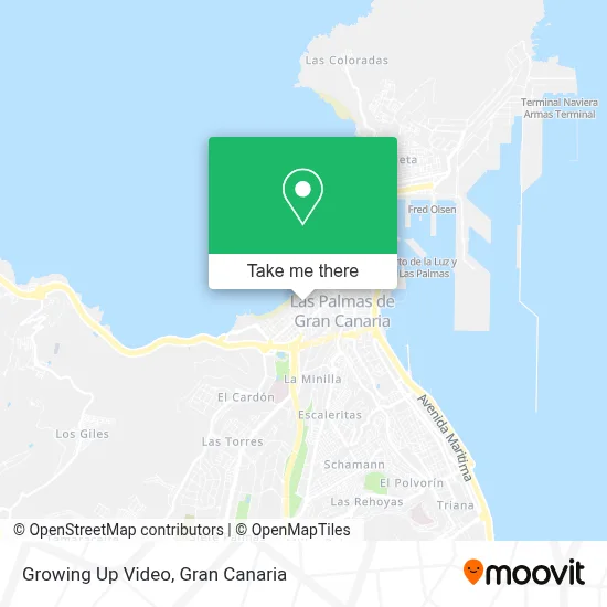 Growing Up Video map