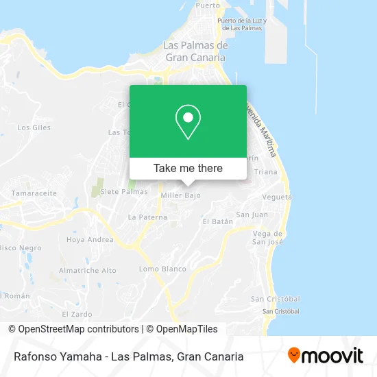 Rafonso Yamaha - Las Palmas map