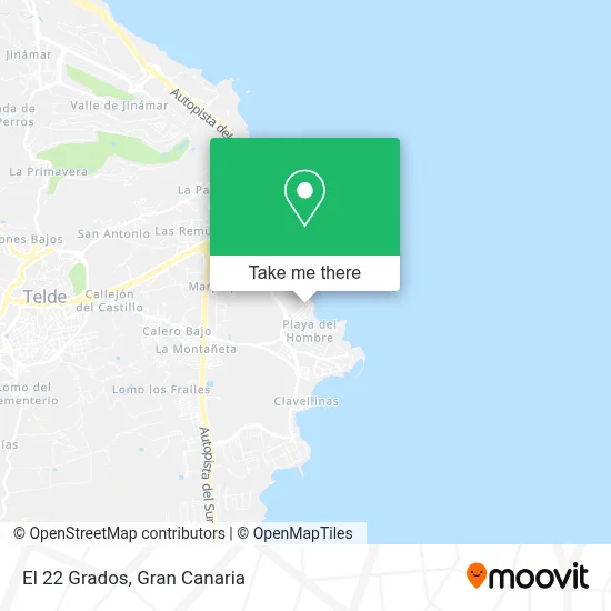El 22 Grados map