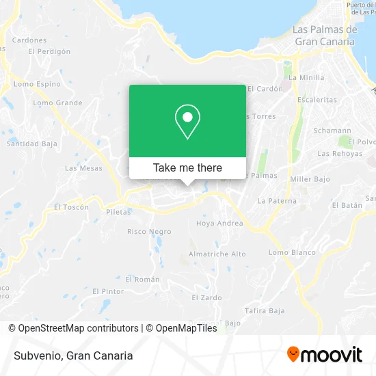Subvenio map