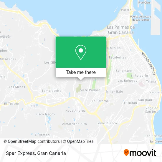 Spar Express map