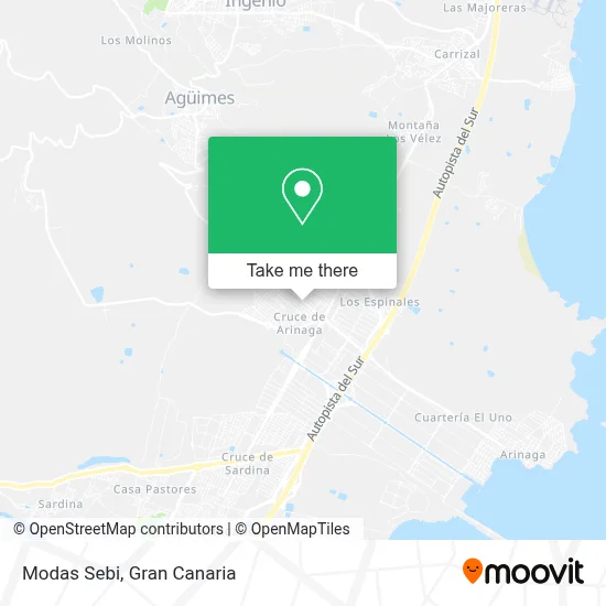 Modas Sebi map