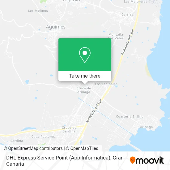 DHL Express Service Point (App Informatica) map