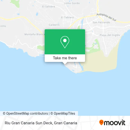Riu Gran Canaria Sun Deck map