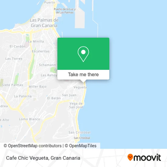 Cafe Chic Vegueta map