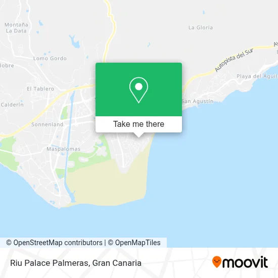 Riu Palace Palmeras map